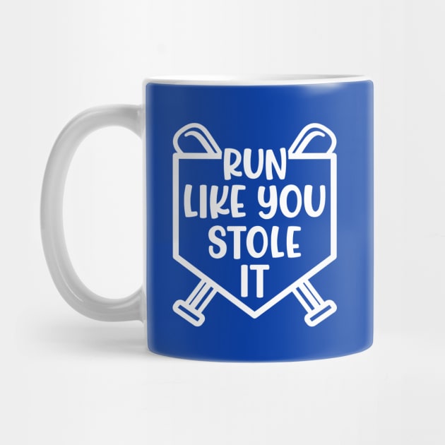 Run Like You Stole It Baseball Softball Funny Cute by GlimmerDesigns
